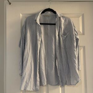 Striped button up